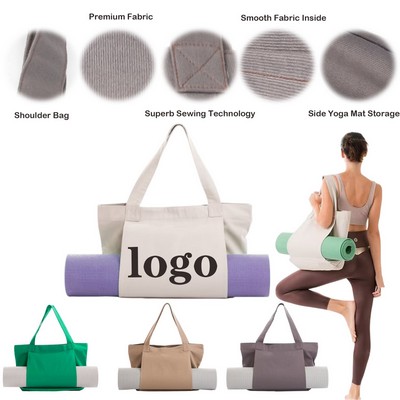 Canvas Yoga Mat Tote Bag
